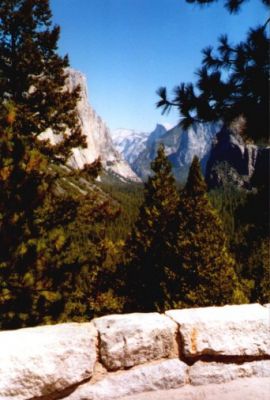 Blick ins Yosemite Valley
Schlüsselwörter: Yosemite Valley, Half Dome, El Capitan, Tunnel View, Yosemite, Kalifornien, USA