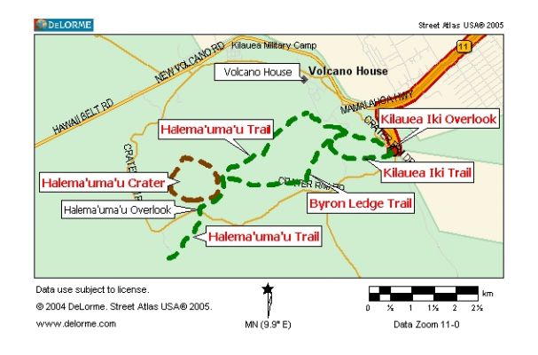 Kilauea Iki - Byron Ledge - Halema'uma'u Trail
