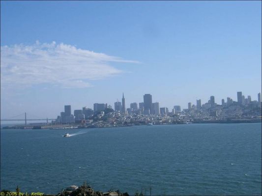  San Francisco Skyline
aufgenommen von Alcatraz
