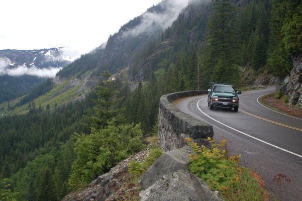 Straße zum Mt.Rainier
