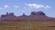 Auf dem Weg von Mexican Hat zum Monument Valley