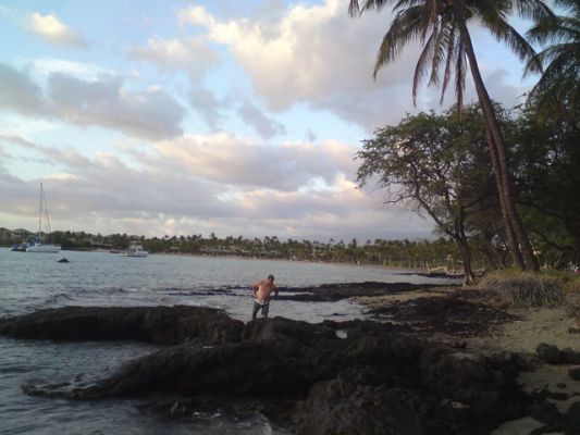 Anaeho'omalu Bay oder "A-Beach"
