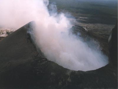 so sah der Pu'u O'o im Jahr 2000 aus
