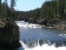 yellowstone river at lower falls