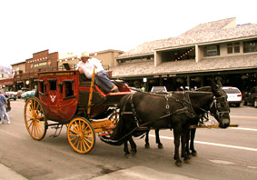 Jackson Hole/WY_ Nostalgie Postkutsche
