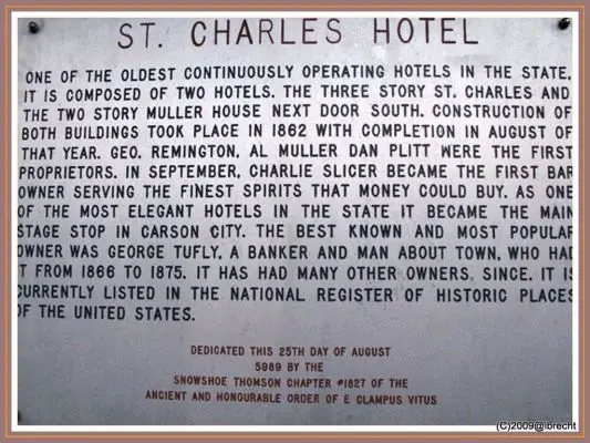 St. Charles Hotel in Carson City
