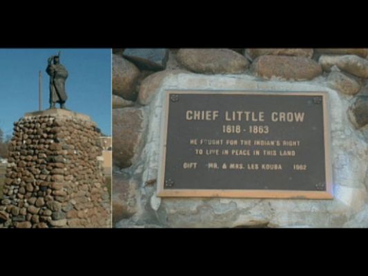 Indianer Denkmal am Crow River-Hutchinson,MN
