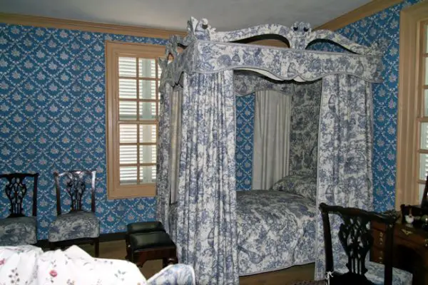 Colonial Williamsburg, Everard Haus, Schlafzimmer
