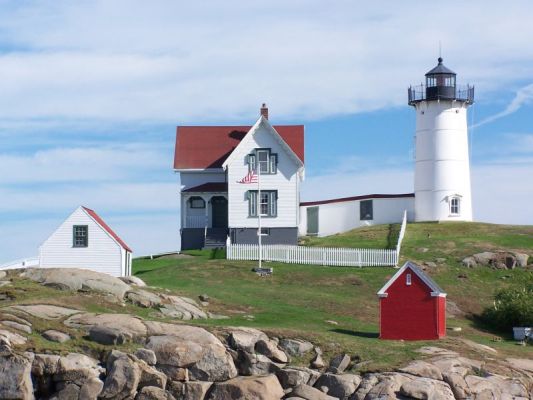 Cape Neddick Lighthouse
auch bekannt als Nubble Lighthouse
Schlüsselwörter: Leuchturm, Lighthouse, New England