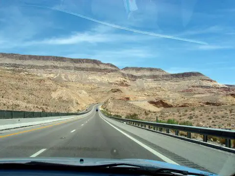 Highway von Las Vegas zum Zion
