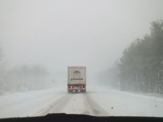 Schnee in Maine
