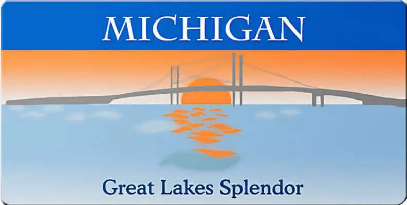 Michigan License Plate
