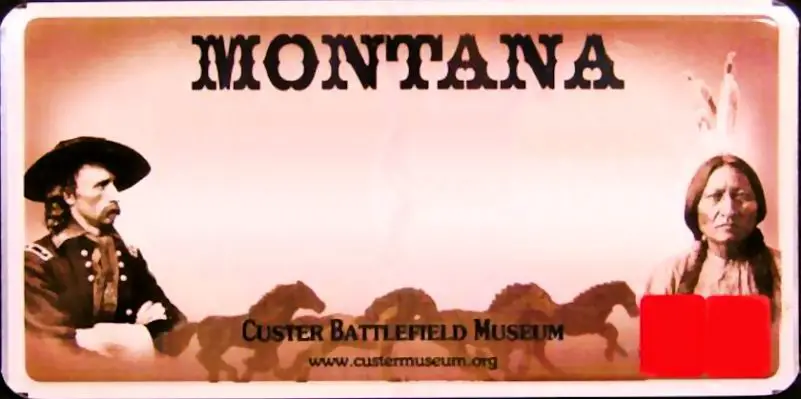 Montana License Plate
