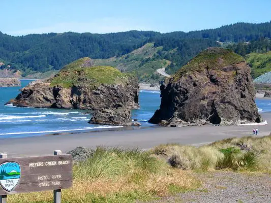 Pistol River
Myers Creek Beach im Pistol River State Park im südlichen Oregon
