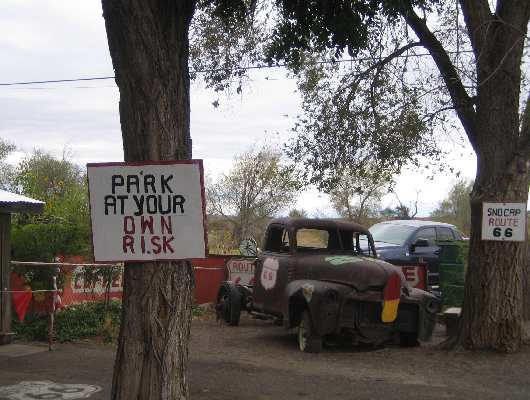 Park at your own risk
