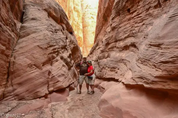 Herbert und Gudrun im Little White Horse Canyon
