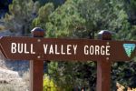 Bull Valley Gorge Sign
