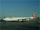 Swiss A340 (HB-JMM) in LAX