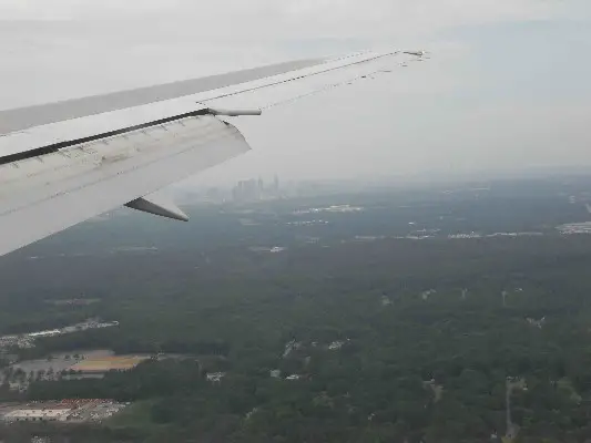 Anflug auf Atlanta
