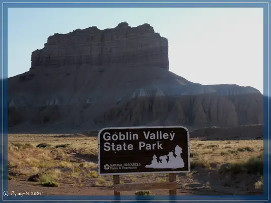 Goblin Valley Schild
