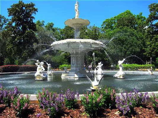 Savannah - Springbrunnen im Forsyth Park
